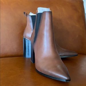 Steve Madden Kason Brown Heeled Chelsea Boots